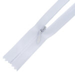 Hurkolt rejtett cipzár zárt #3, fehér, 3W0