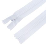 Hurkolt rejtett cipzár zárt #3, fehér, 3W0