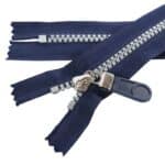 Fogazott műanyag cipzár 5K-T6 zárt, kék 330