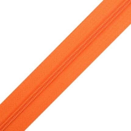 Folyóméteres cipzár #3 műanyag spirál T30-158 narancssárga