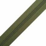 Folyóméteres cipzár #3 műanyag spirál T30-263 olajzöld