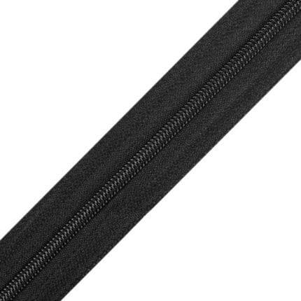 Folyóméteres cipzár #3 műanyag spirál T30-332 fekete