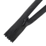 Hurkolt rejtett cipzár zárt #3, fekete, 3W0