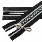 Műanyag cipzár #5 nyitható 5KD-RL fekete