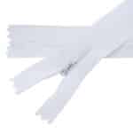 Rejtett cipzár zárt #3, fehér, 3Z0