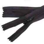 Rejtett cipzár zárt #3, fekete, 3Z0