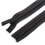 Rejtett cipzár zárt #3, fekete, 3Z0