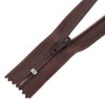 Spirál cipzár #3, autolock, zárt 3S0, barna 304