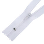 Spirál cipzár #3 autolock, zárt 3S0, fehér 101