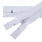 Spirál cipzár #3 autolock, zárt 3S0, fehér 101