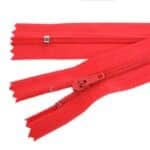 Spirál cipzár #3, zárt 3S0, piros 148