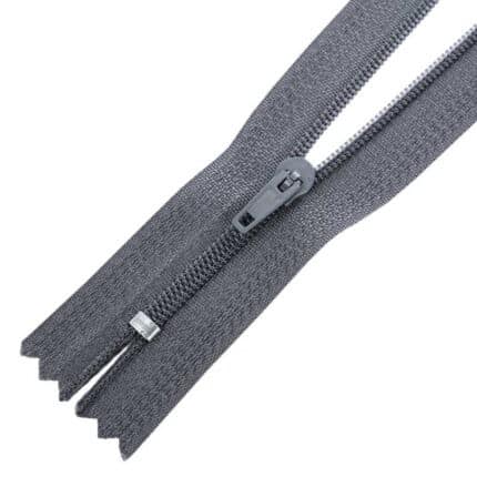 Spirál cipzár #3, zárt 3S0, szürke 312