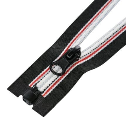 Spirál cipzár #5 nyitható 5D0-L fekete