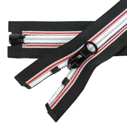 Spirál cipzár #5 nyitható 5D0-L fekete