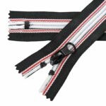 Spirál cipzár #5 zárt 5D0-L fekete