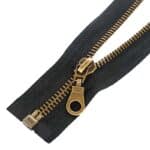 Fém cipzár nyitható #5O0 antik sárgaréz