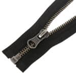 Fém cipzár nyitható #5T0-V antik ezüst