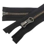 Fém cipzár nyitható #5T0-V antik ezüst