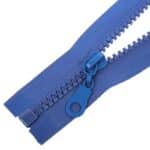 Fogazott műanyag cipzár nyitható #5K0-M4 kék 340