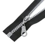 Műanyag cipzár #5 nyitható 5K0-M1 fekete