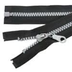 Műanyag cipzár #5 nyitható 5K0-M1 fekete