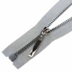 Műanyag cipzár, nyitható 3KD-XS ezüszszürke