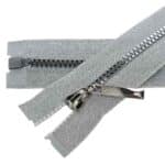 Műanyag cipzár, nyitható 3KD-XS ezüszszürke