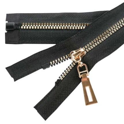 Műanyag cipzár nyitható #5KD-RZ2 fekete