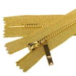 Műanyag cipzár, zárt 3KD-XZ aranyszínű