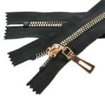 Műanyag cipzár zárt #5KD-Z2 fekete