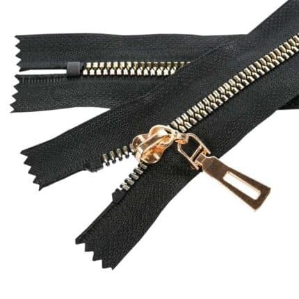 Műanyag cipzár zárt #5KD-Z2 fekete