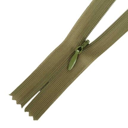 Rejtett cipzár hálós (hurkolt) #3W0 zárt zöld 263