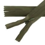 Rejtett cipzár hálós (hurkolt) #3W0 zárt zöld 327