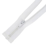 Spirál cipzár megerősített #3C0-R, nyitható fehér