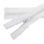 Spirál cipzár megerősített #3C0-R, nyitható fehér