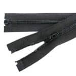 Spirál cipzár megerősített #3C0-R, nyitható fekete