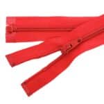 Spirál cipzár megerősített #3C0-R, nyitható piros 148