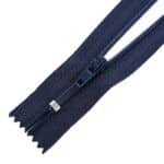 Spirál cipzár megerősített #3C0, zárt, kék 330