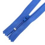 Spirál cipzár megerősített #3C0, zárt, kék 340