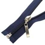 Spirál cipzár nyitható #5D0 fém húzó, kék 330