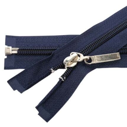 Spirál cipzár nyitható #5D0 fém húzó, kék 330