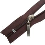 Spirál cipzár zárt #5D0 autolock barna 304