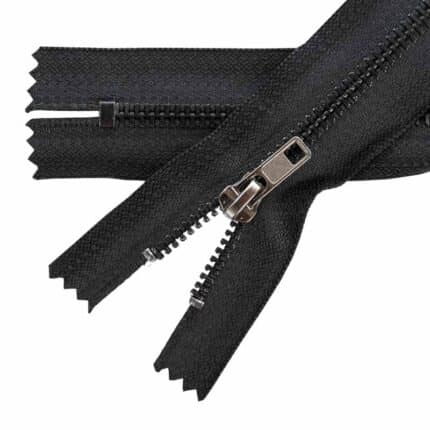 Alumínium cipzár zárt #4AC fekete