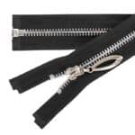 Fém cipzár nyitható #5AB C1 alumínium fekete