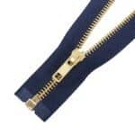 Fém cipzár nyitható #5M0 sárgaréz kék 330