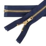 Fém cipzár nyitható #5M0 sárgaréz kék 330