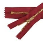 Fém cipzár zárt #4M0 sárgaréz bordó 178