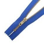 Fém cipzár zárt #4M0 sárgaréz kék 340