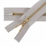 Fém cipzár zárt #4M0 sárgaréz szürke 310