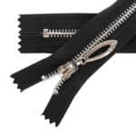 Fém cipzár zárt #5AB C1 alumínium fekete